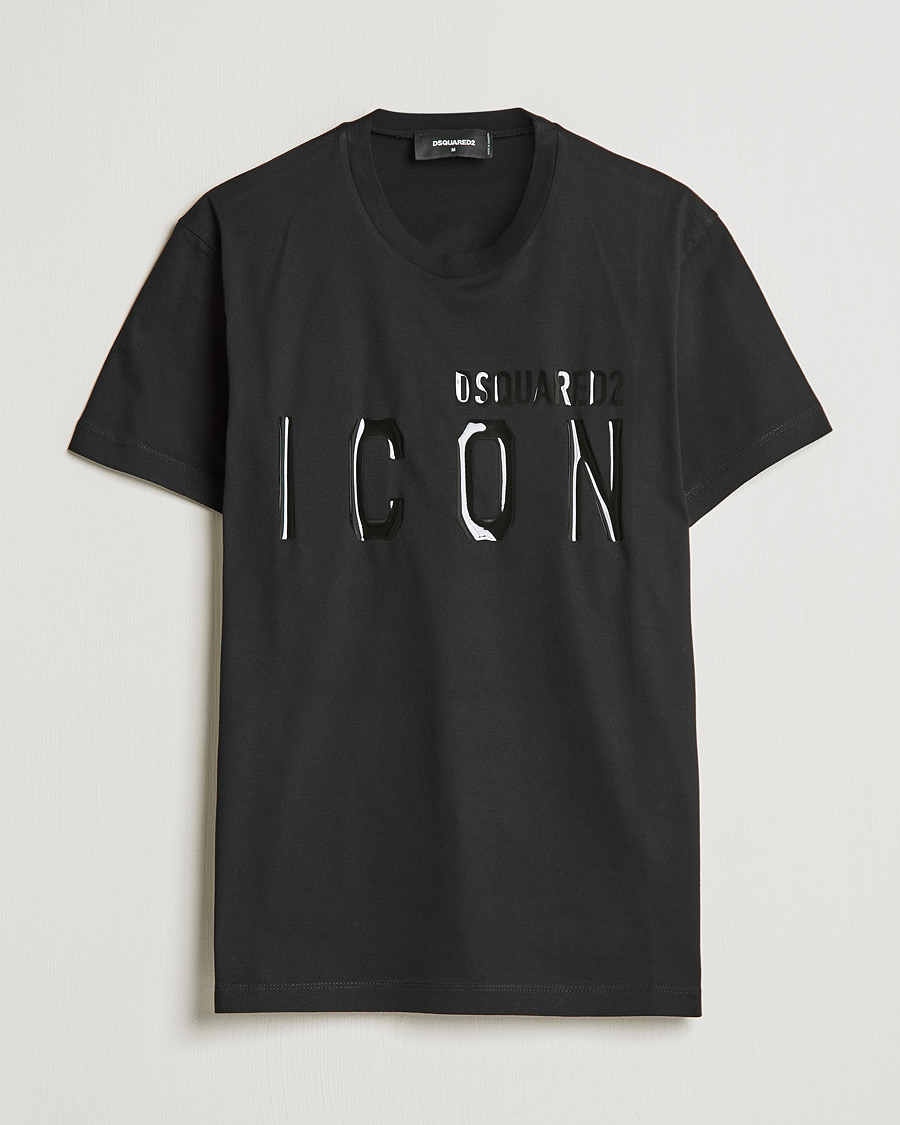 Herre | T-Shirts | Dsquared2 | Icon Tonal Logo Tee Black