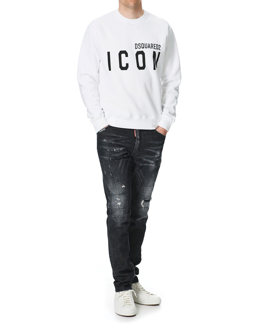 Herre | Gensere | Dsquared2 | Icon Logo Sweatshirt White