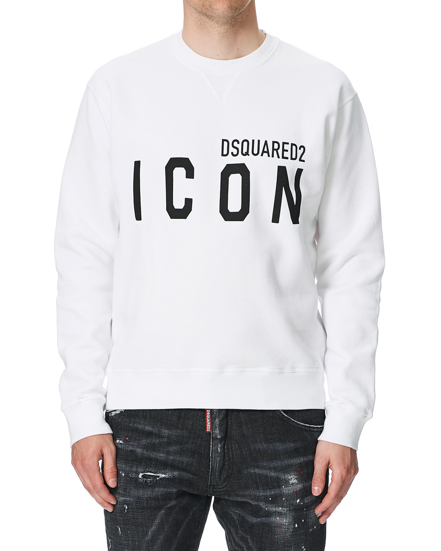 Herre | Gensere | Dsquared2 | Icon Logo Sweatshirt White