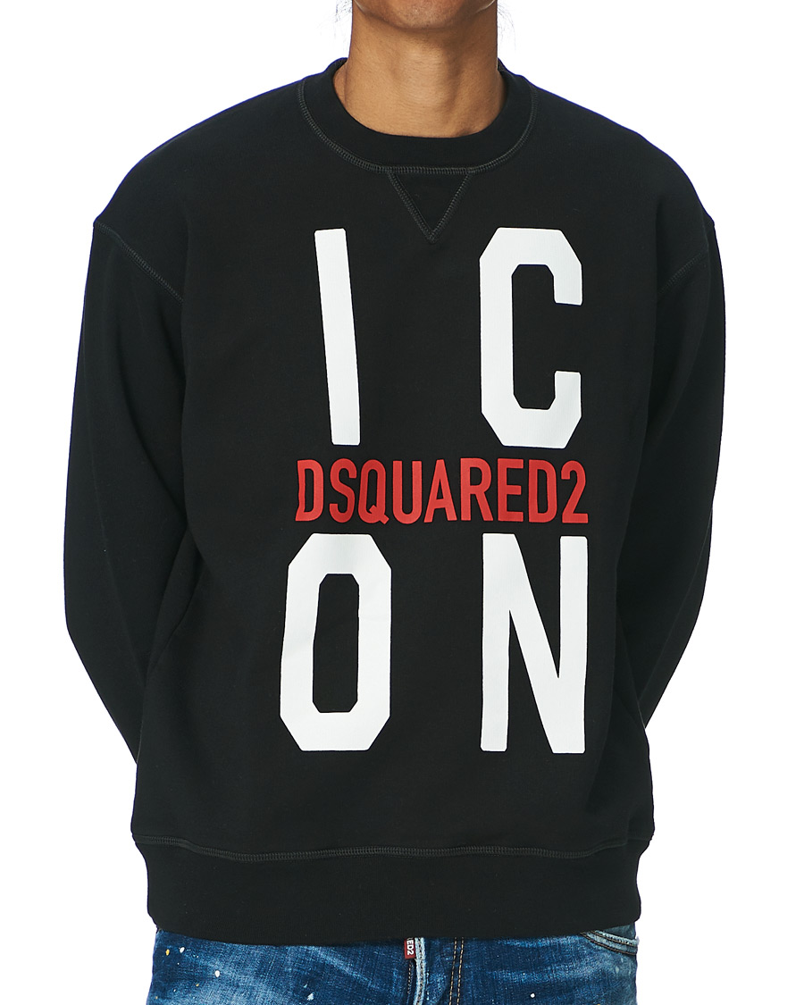 Herre | Gensere | Dsquared2 | Cool Fit Icon Vert Sweatshirt Black