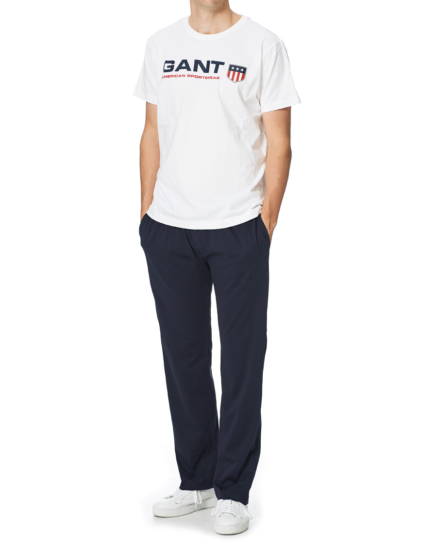 Herre | Bukser | GANT | Retro Shield Jersey Pants Evening Blue