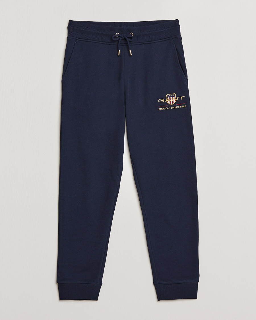 Herre | Bukser | GANT | Archive Shield Sweatpants Evening Blue