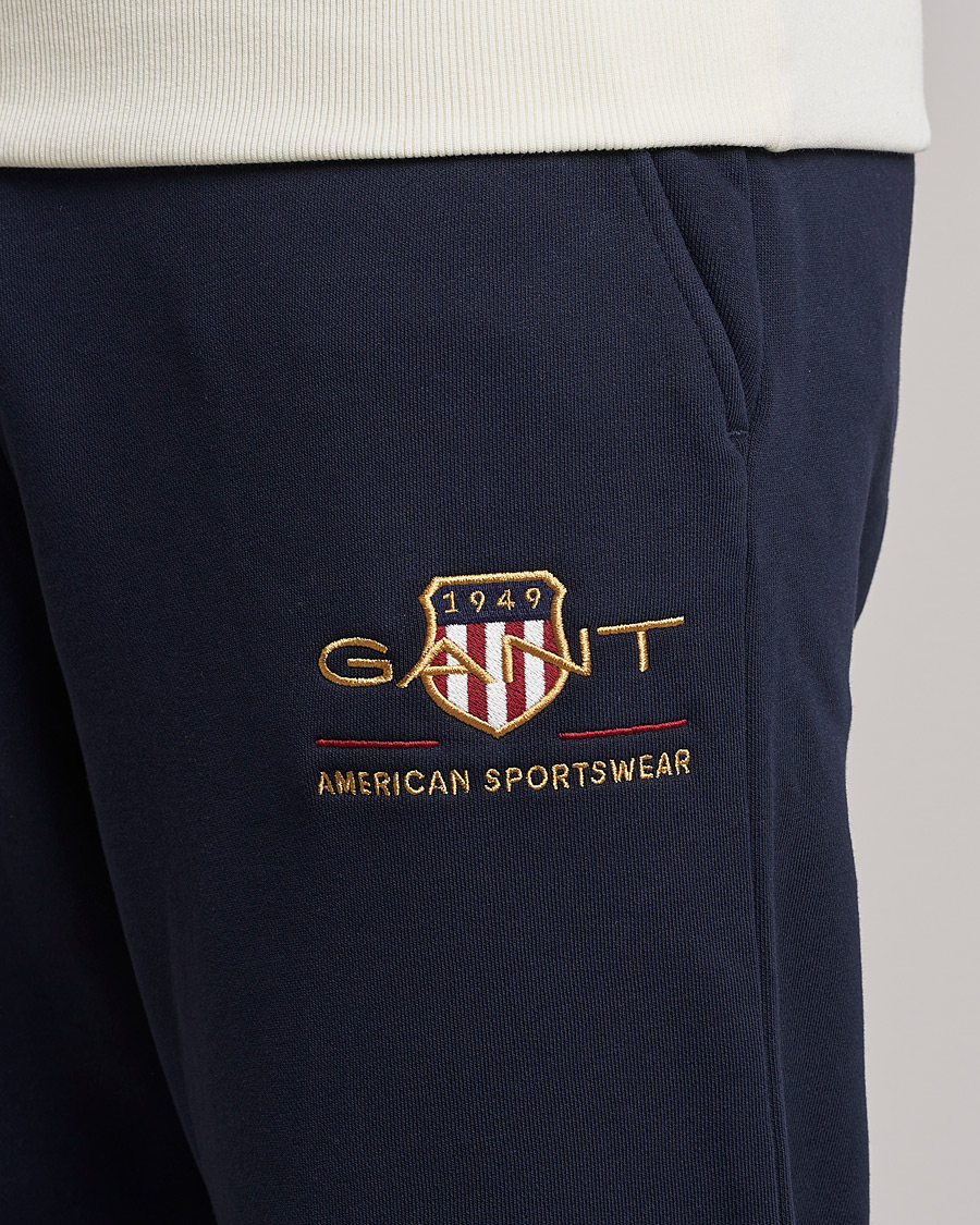 Herre | Bukser | GANT | Archive Shield Sweatpants Evening Blue