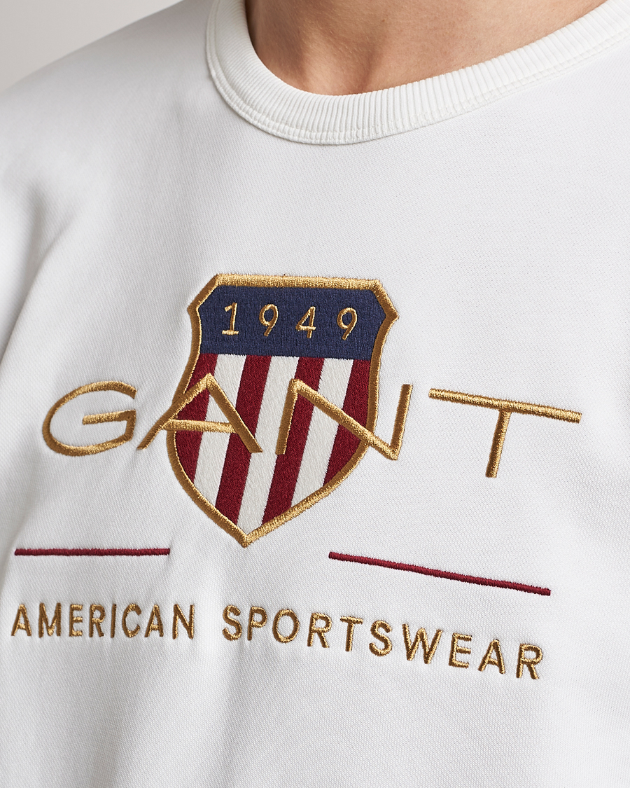 Herre | Gensere | GANT | Archive Shield Crew Neck Sweatershirt Eggshell