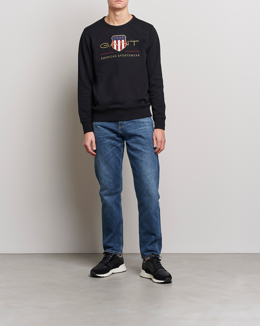 Herre | Gensere | GANT | Archive Shield Crew Neck Sweatershirt Black