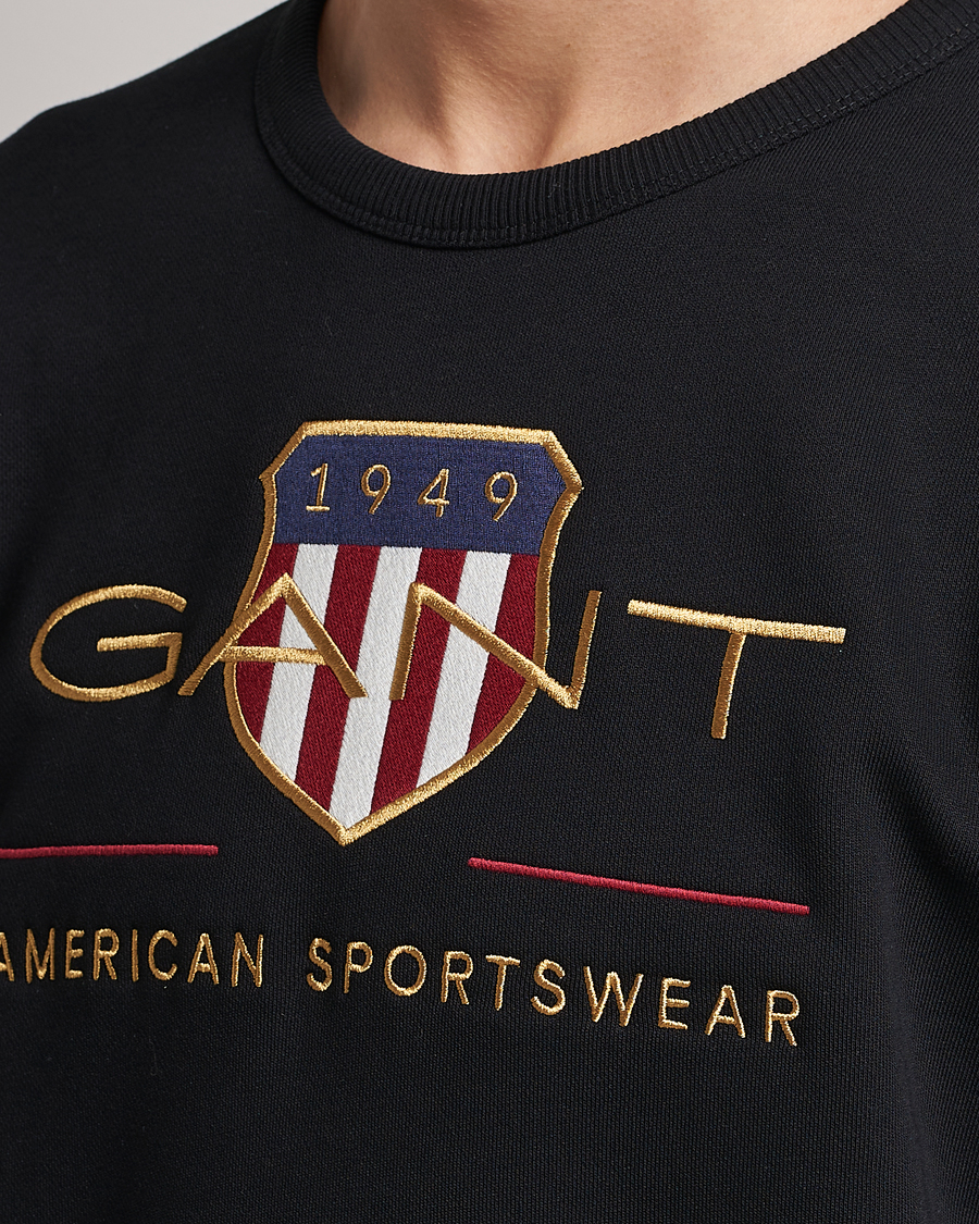 Herre | Gensere | GANT | Archive Shield Crew Neck Sweatershirt Black