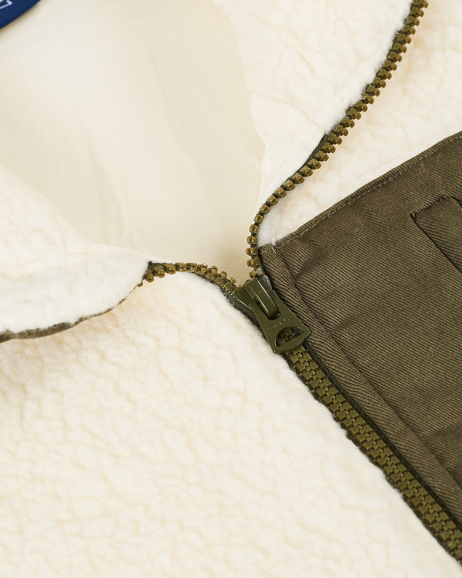 Herre | Gensere | GANT | Fleece Full Zip Jacket Cream