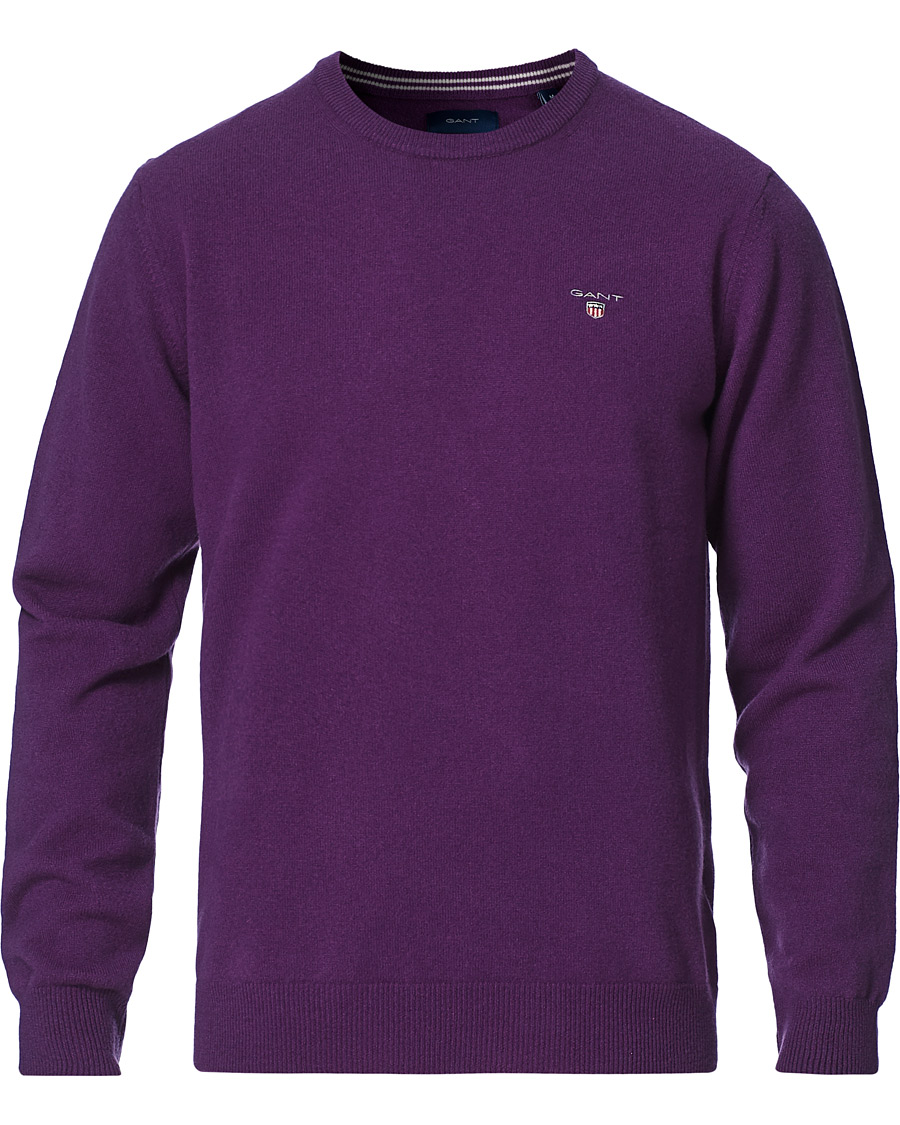 Herre | Gensere | GANT | Lambswool Crew Neck Pullover Imperial Purple