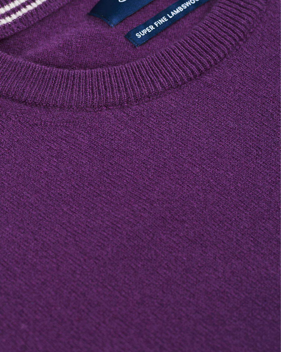 Herre | Gensere | GANT | Lambswool Crew Neck Pullover Imperial Purple