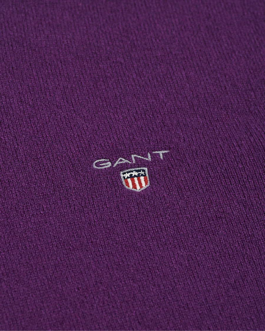 Herre | Gensere | GANT | Lambswool Crew Neck Pullover Imperial Purple