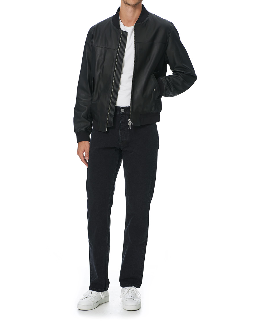 Herre | Jakker | GANT | Light Leather Jacket Black