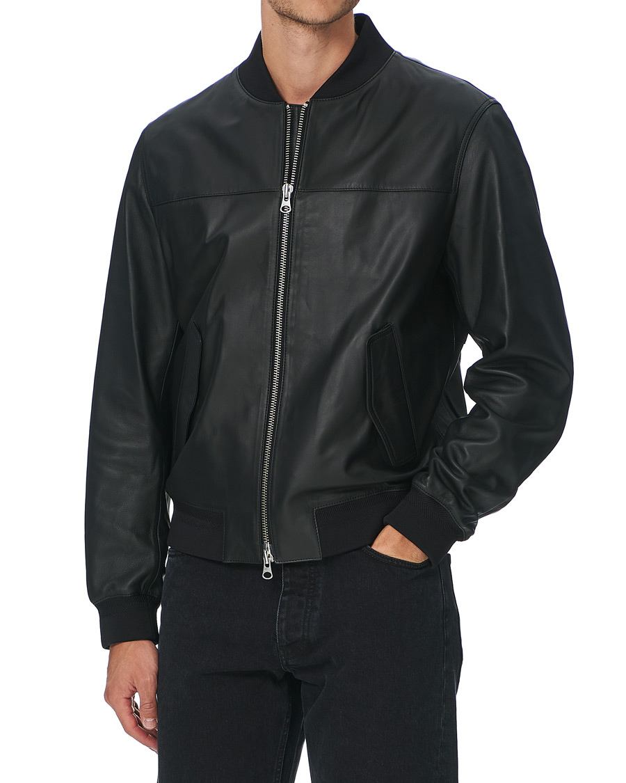 Herre | Jakker | GANT | Light Leather Jacket Black