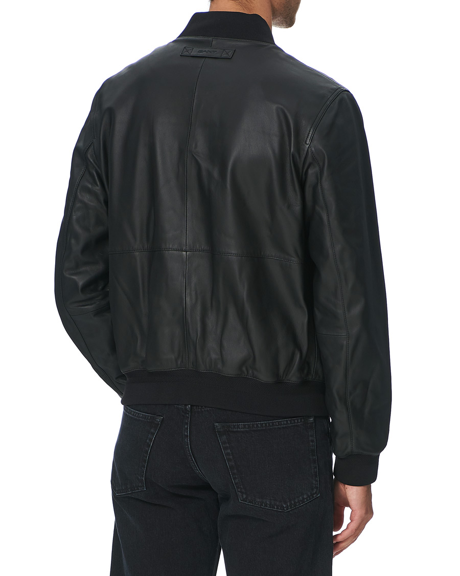Herre | Jakker | GANT | Light Leather Jacket Black
