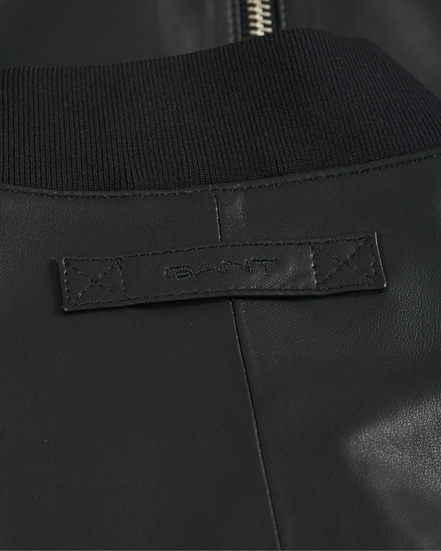 Herre | Jakker | GANT | Light Leather Jacket Black