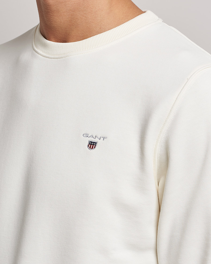 Herre | Gensere | GANT | Original Shield Logo Crew Neck Sweatshirt Eggshell