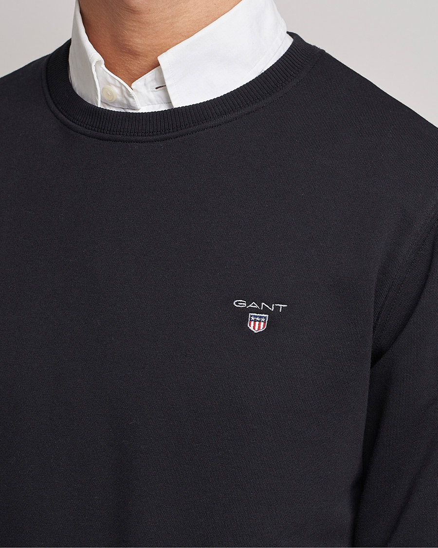 Herre | Gensere | GANT | Original Shield Logo Crew Neck Sweatshirt Black