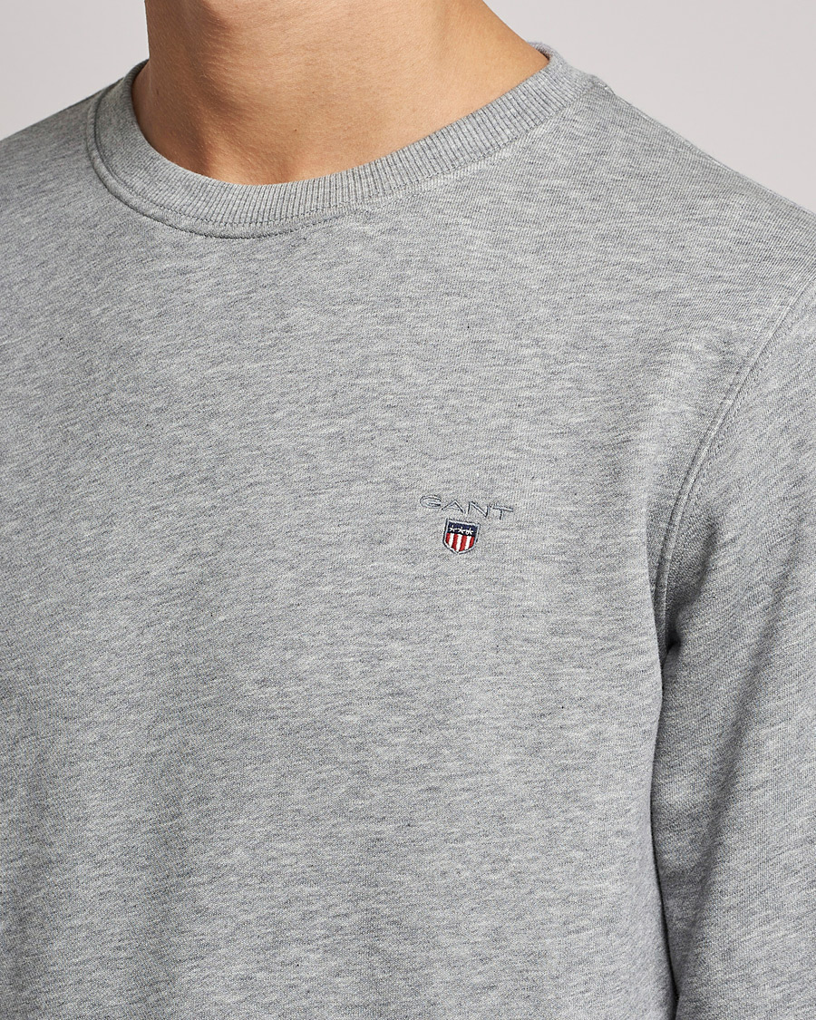 Herre | Gensere | GANT | Original Crew Neck Sweatshirt Grey Melange