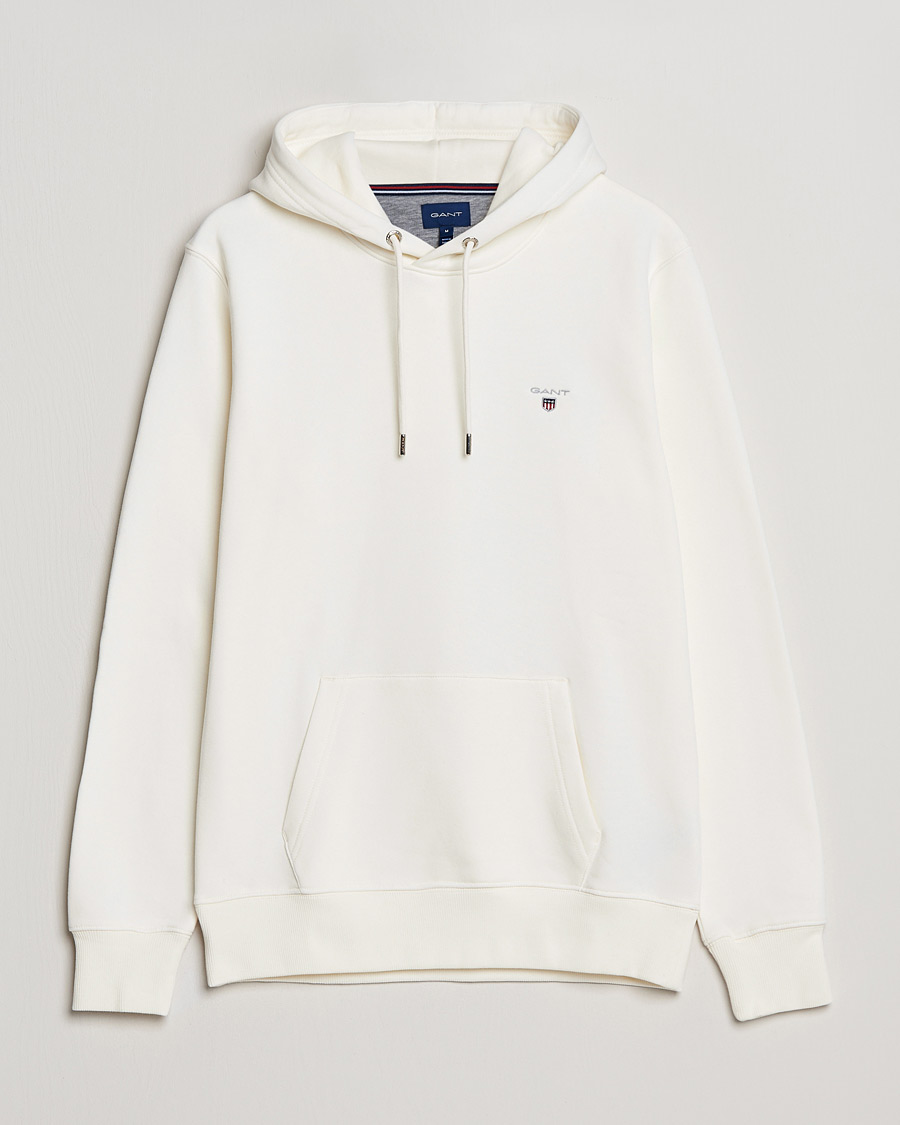 Herre | Gensere | GANT | Original Shield Logo Hoodie Eggshell