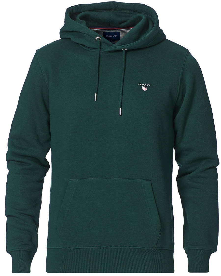 Herre | Gensere | GANT | Original Hoodie Tartan Green