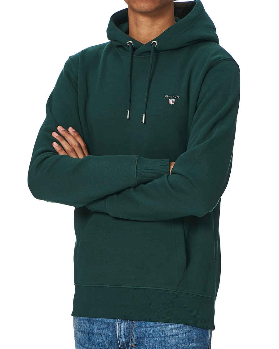Herre | Gensere | GANT | Original Hoodie Tartan Green