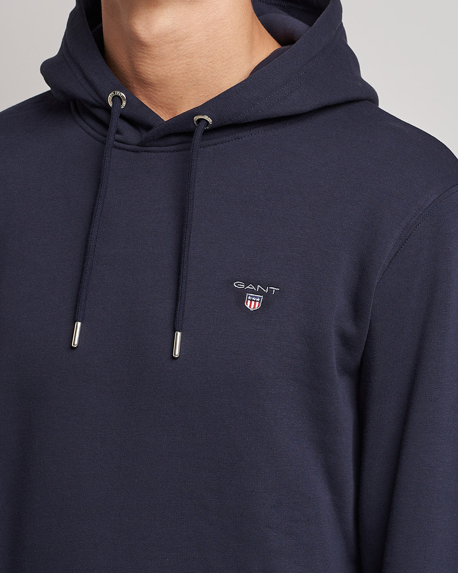 Herre | Gensere | GANT | Original Shield Logo Hoodie Evening Blue