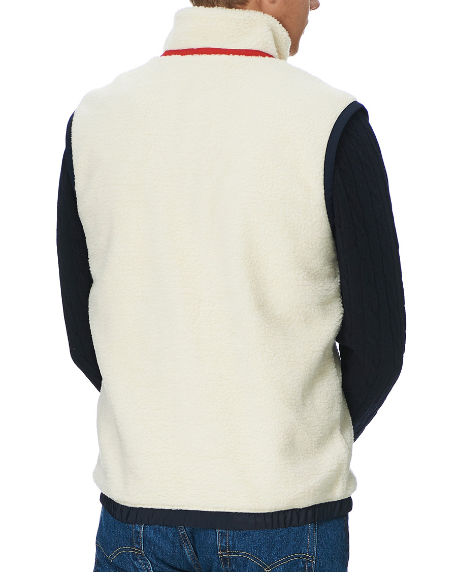 Herre | Jakker | GANT | Sherpa Fleece Vest Off White