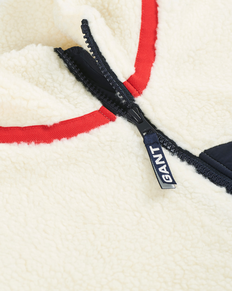 Herre | Jakker | GANT | Sherpa Fleece Vest Off White