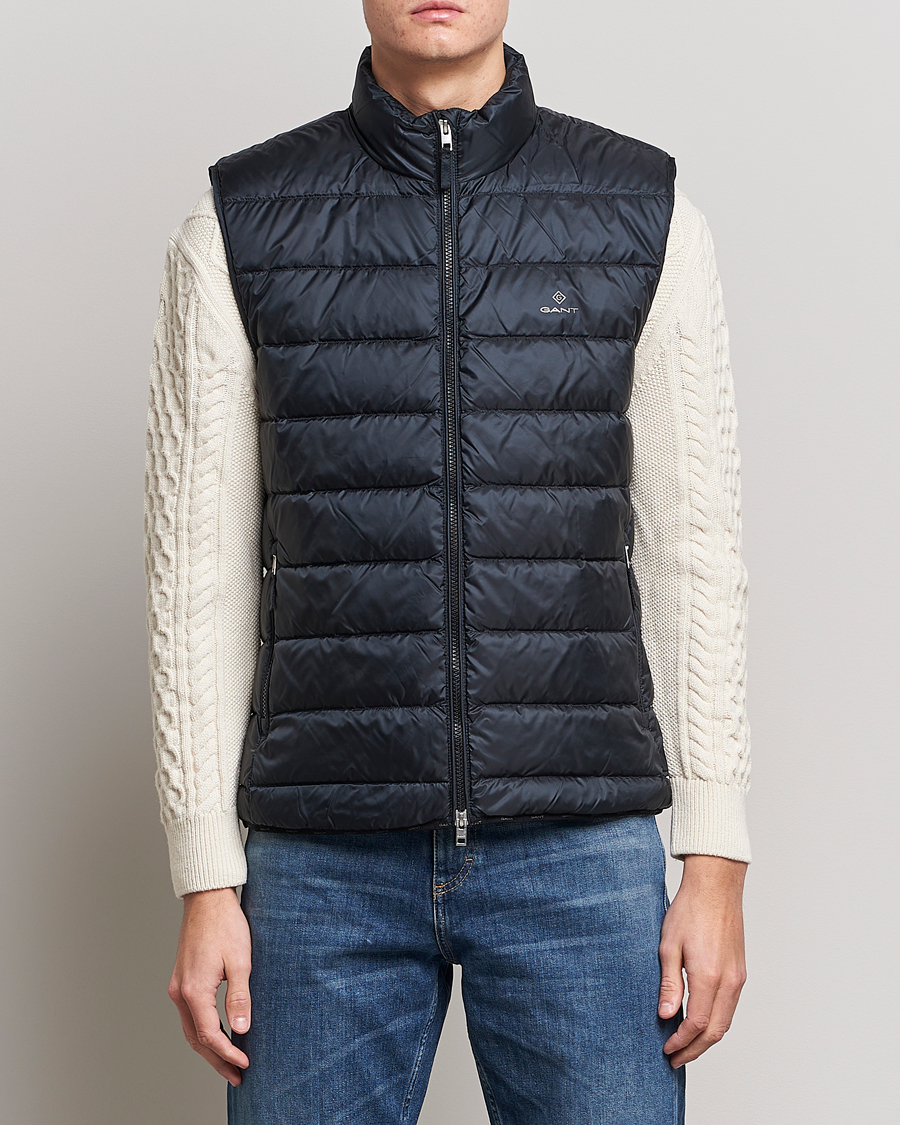Herre | Vester | GANT | The Light Down Gilet Black