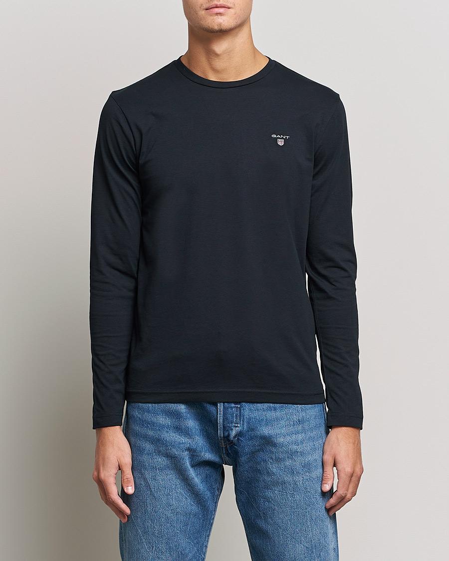 Herre |  | GANT | The Original Long Sleeve T-shirt Black
