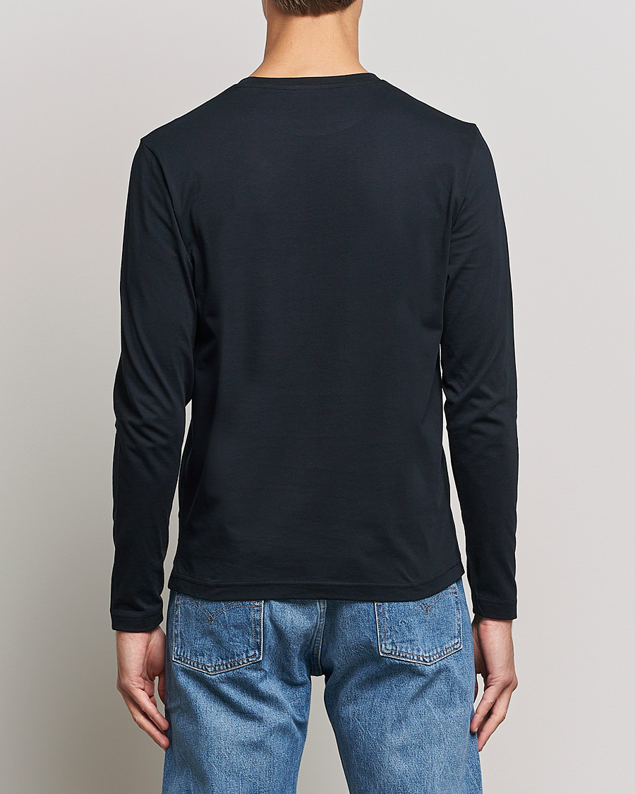Herre | T-Shirts | GANT | The Original Long Sleeve T-shirt Black