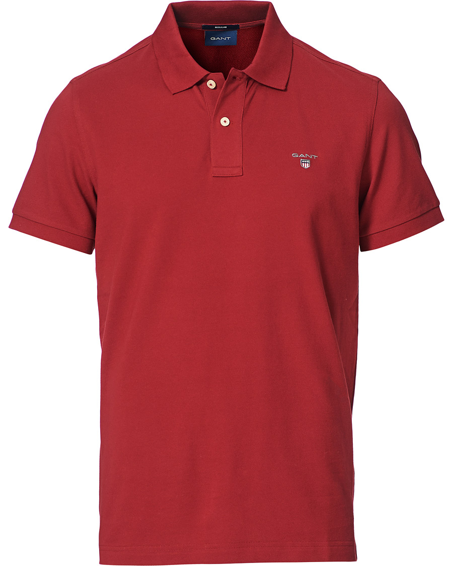 Herre | Pikéer | GANT | The Original Polo Mahogany Red