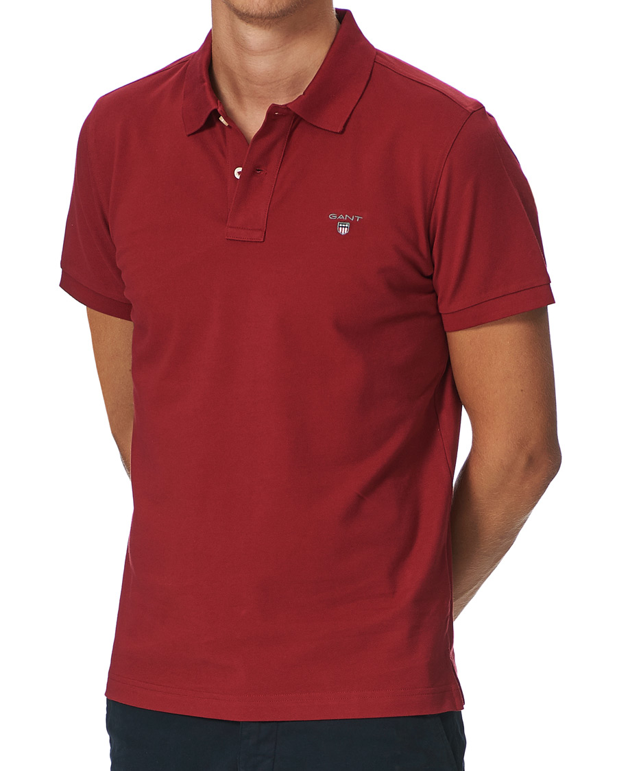 Herre | Pikéer | GANT | The Original Polo Mahogany Red