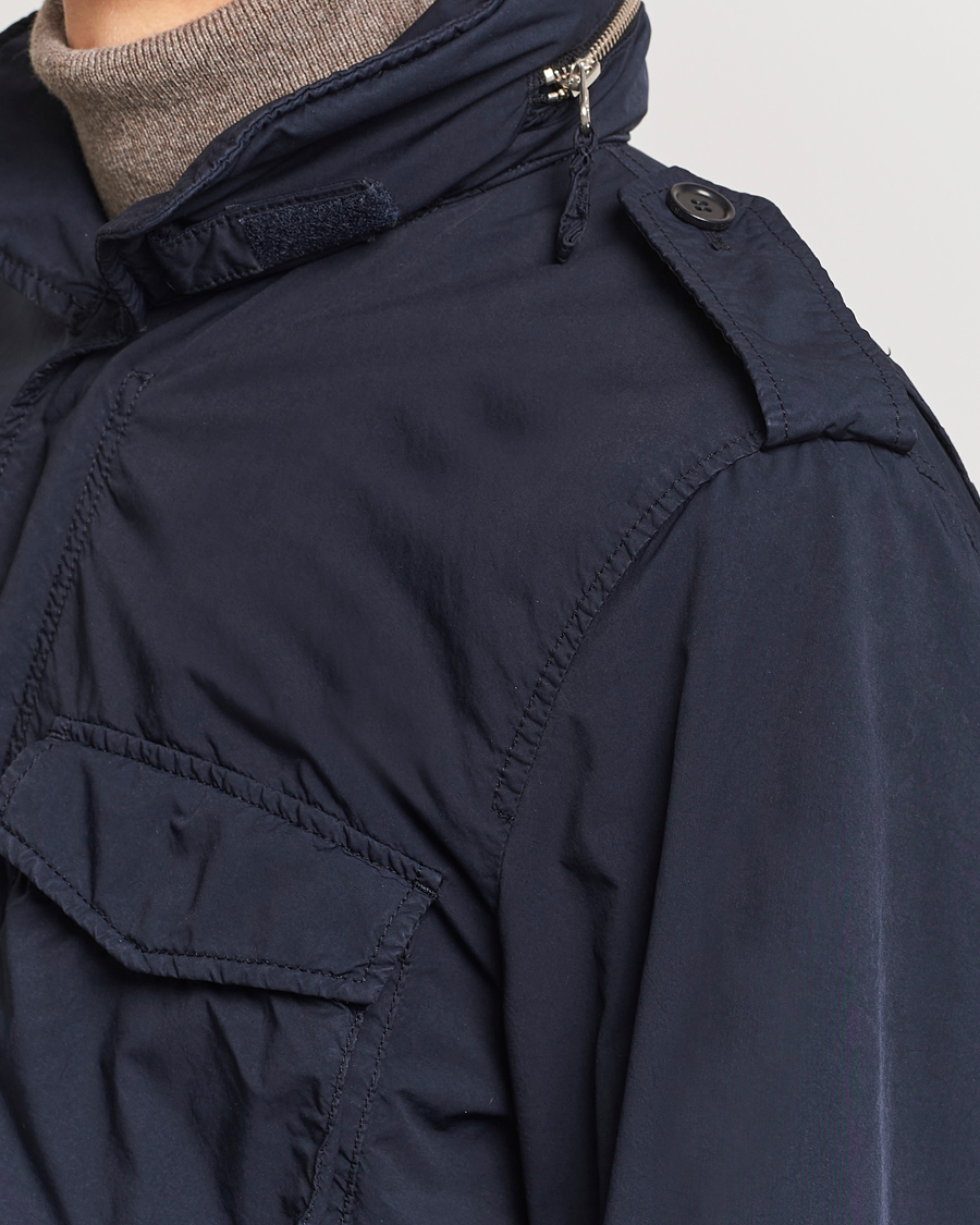 Herre | Jakker | Aspesi | Garment Dyed Field Jacket Navy
