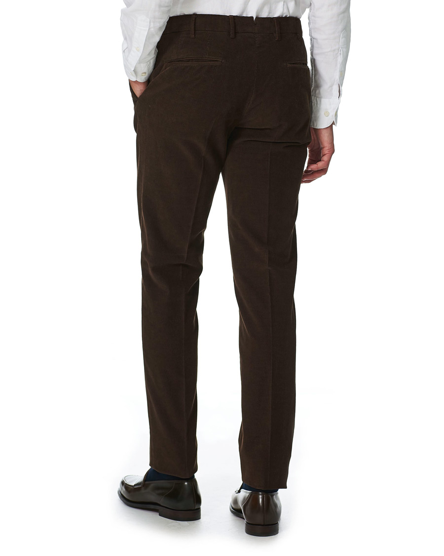 Herre | Bukser | Incotex | Slim Fit Corduroy Trousers Dark Brown