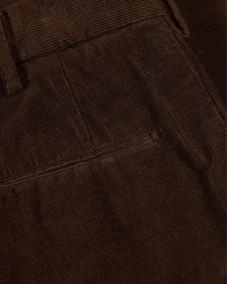 Herre | Bukser | Incotex | Slim Fit Corduroy Trousers Dark Brown