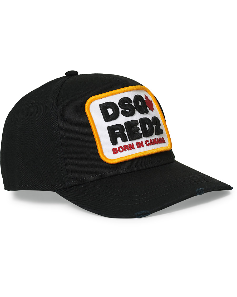 Herre | Dsquared2 Patch Baseball Cap Black | Dsquared2 | Patch Baseball Cap Black