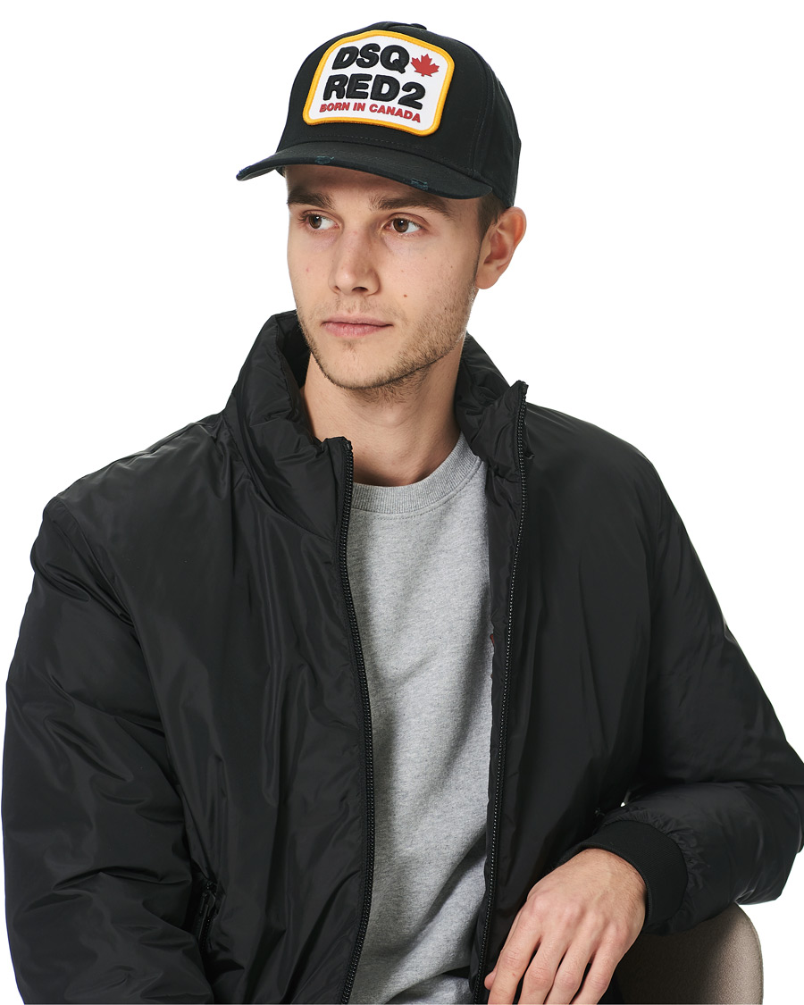Herre | Dsquared2 Patch Baseball Cap Black | Dsquared2 | Patch Baseball Cap Black