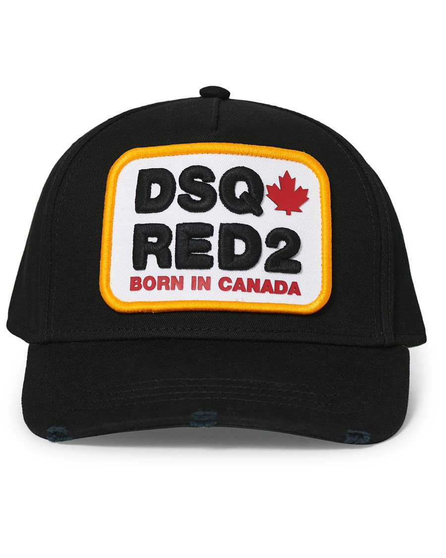 Herre | Dsquared2 Patch Baseball Cap Black | Dsquared2 | Patch Baseball Cap Black