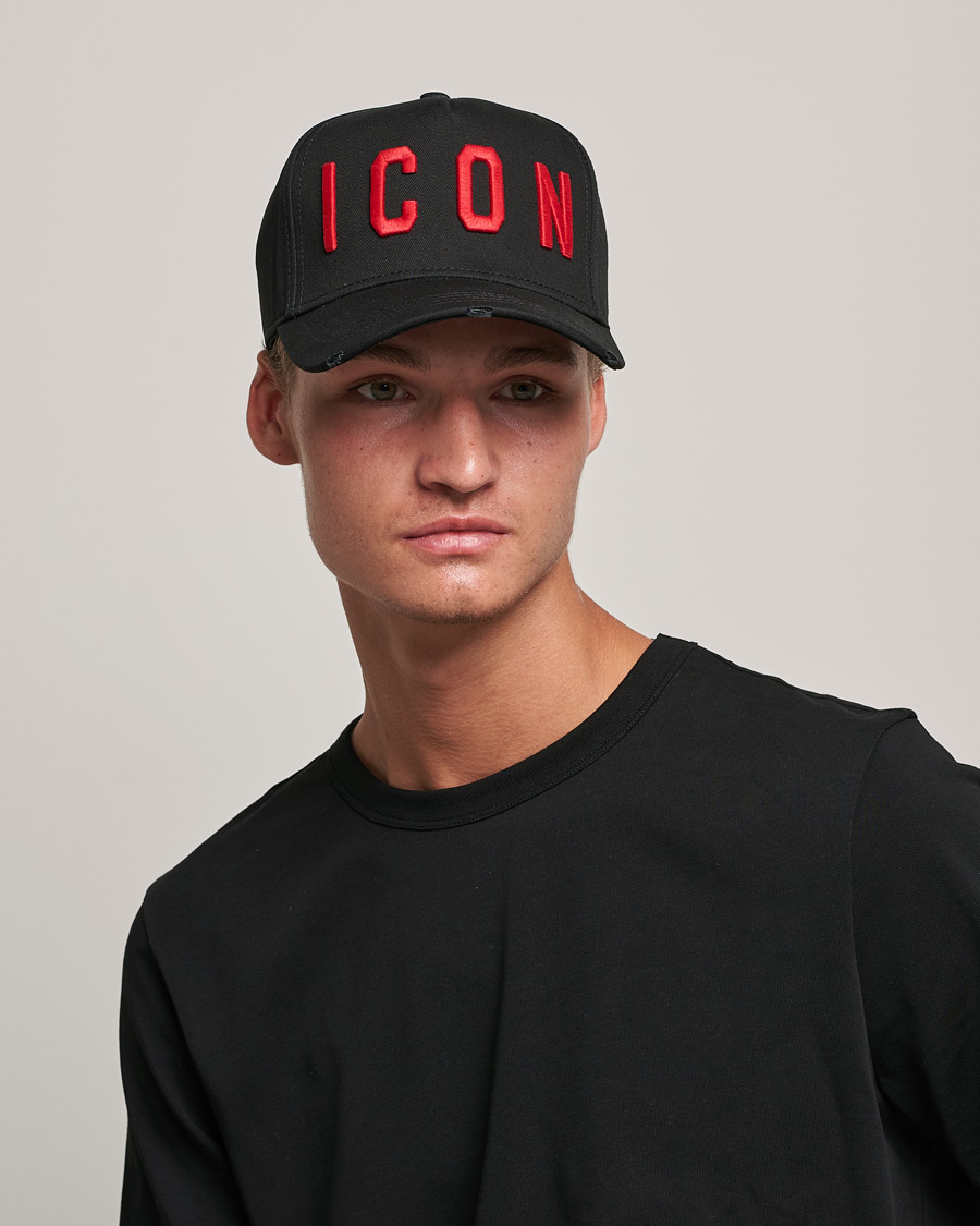Herre | Luxury Brands | Dsquared2 | Icon Baseball Cap Black/Red