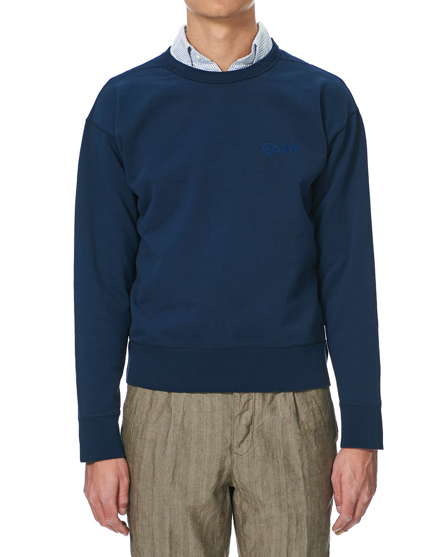 Herre | Gensere | Drake's | Sweatshirt Solid Navy