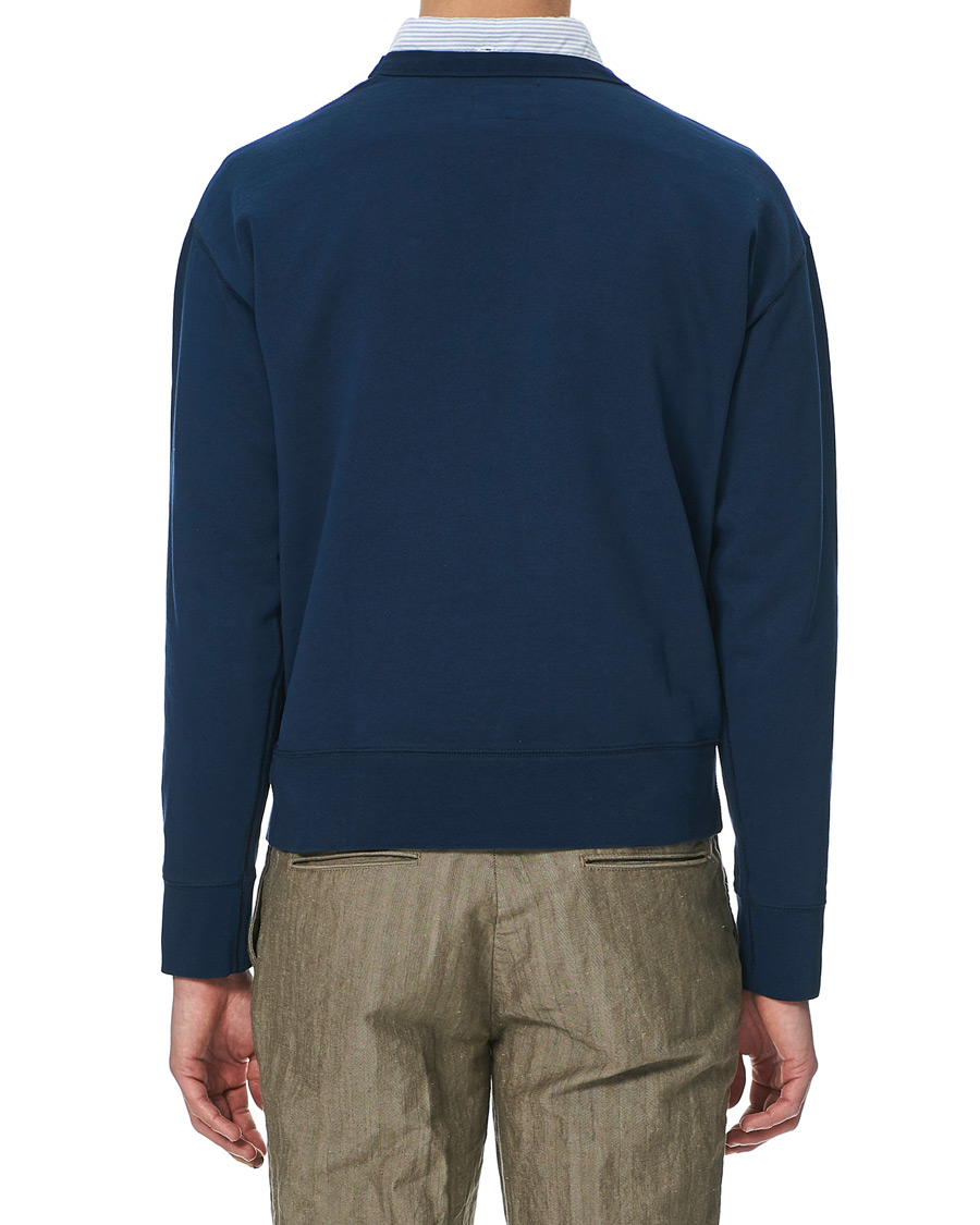 Herre | Gensere | Drake's | Sweatshirt Solid Navy