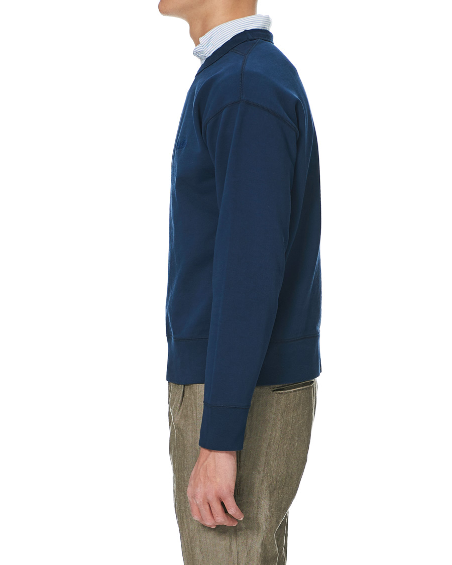 Herre | Gensere | Drake's | Sweatshirt Solid Navy