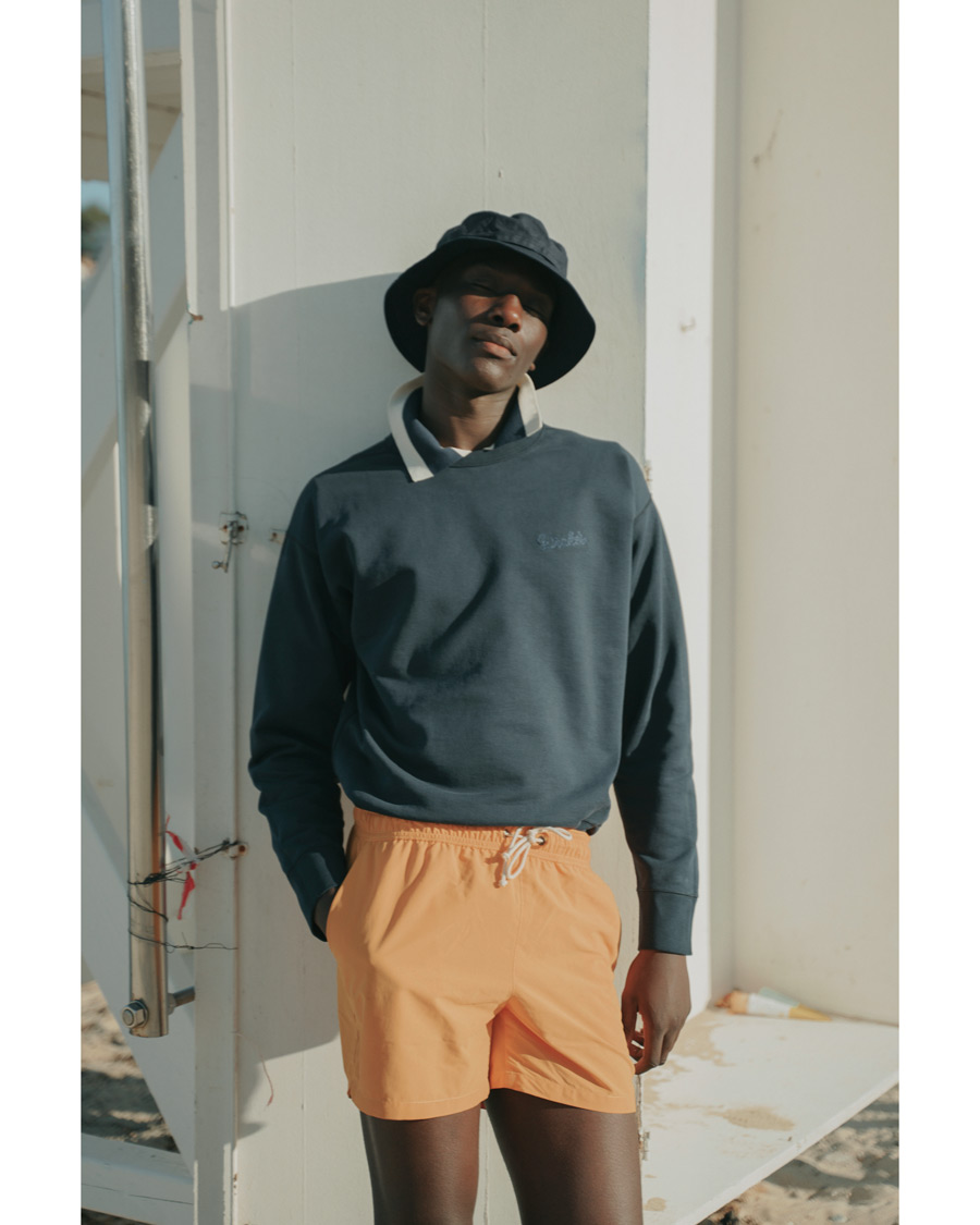 Herre | Gensere | Drake's | Sweatshirt Solid Navy