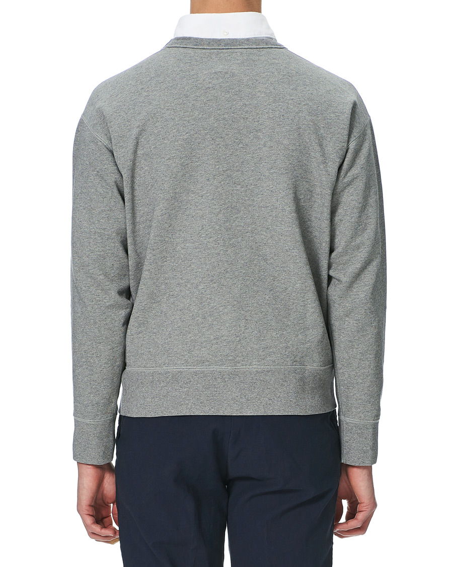 Herre | Gensere | Drake's | Sweatshirt Solid Grey Melange