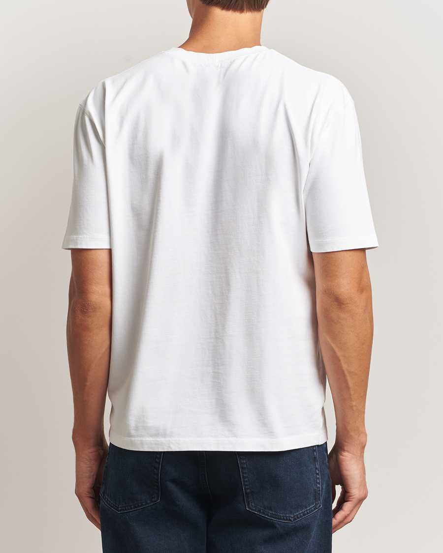 Herre | T-Shirts | Drake's | Short Sleeve Hiking T-Shirt White