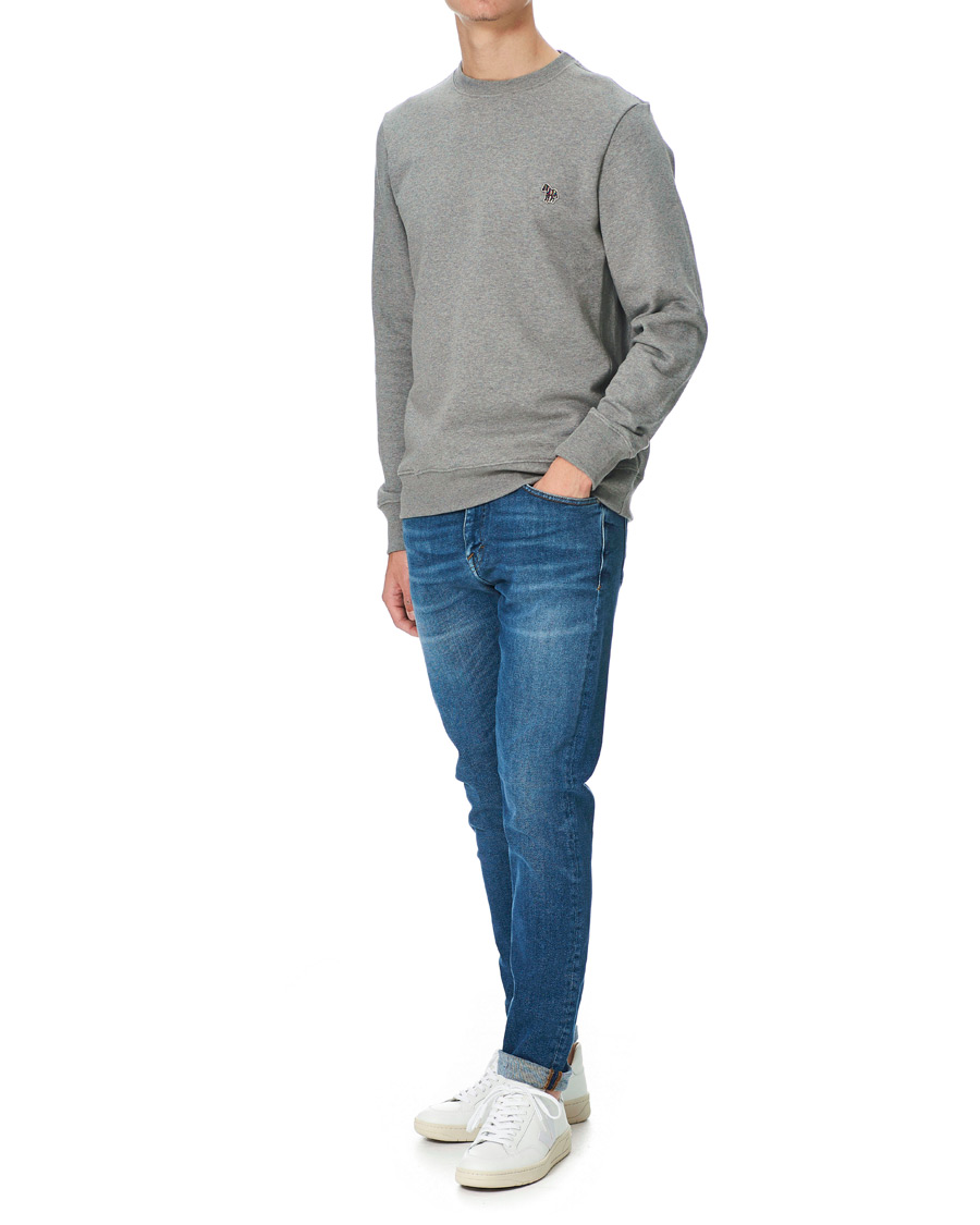 Herre | Grå gensere | PS Paul Smith | Organic Cotton Zebra Sweatshirt Grey