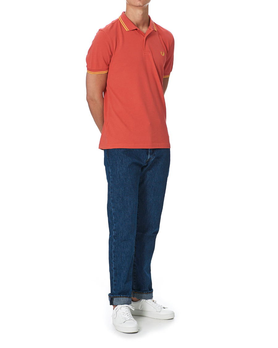 Herre | Pikéer | Fred Perry | Twin Tip Polo Summer Red