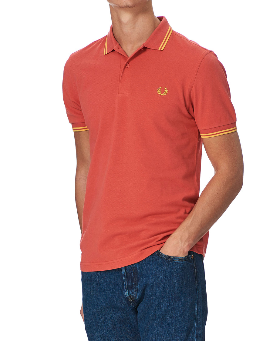 Herre | Pikéer | Fred Perry | Twin Tip Polo Summer Red