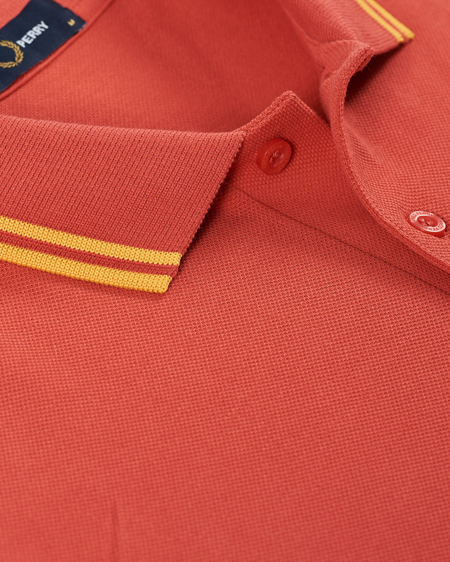 Herre | Pikéer | Fred Perry | Twin Tip Polo Summer Red