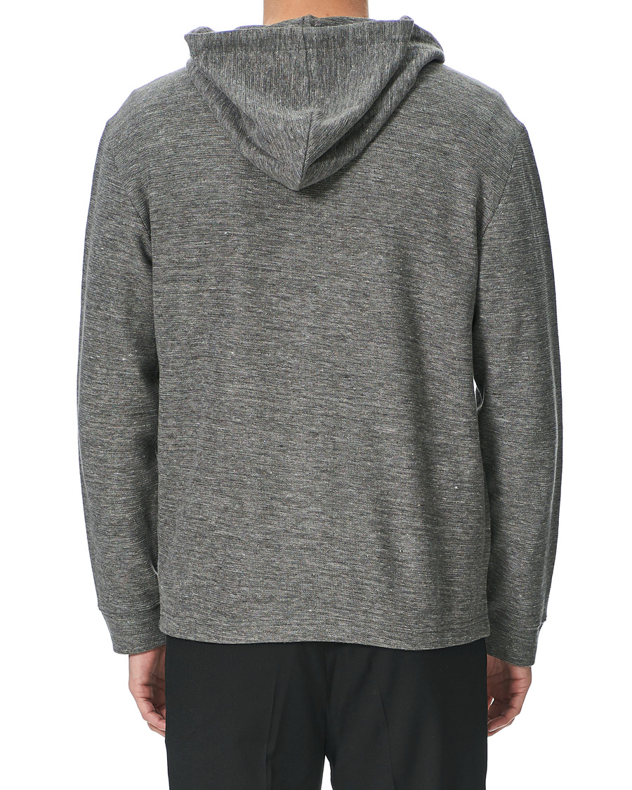Herre | Gensere | Club Monaco | Zip Linen Hoodie Heather Grey